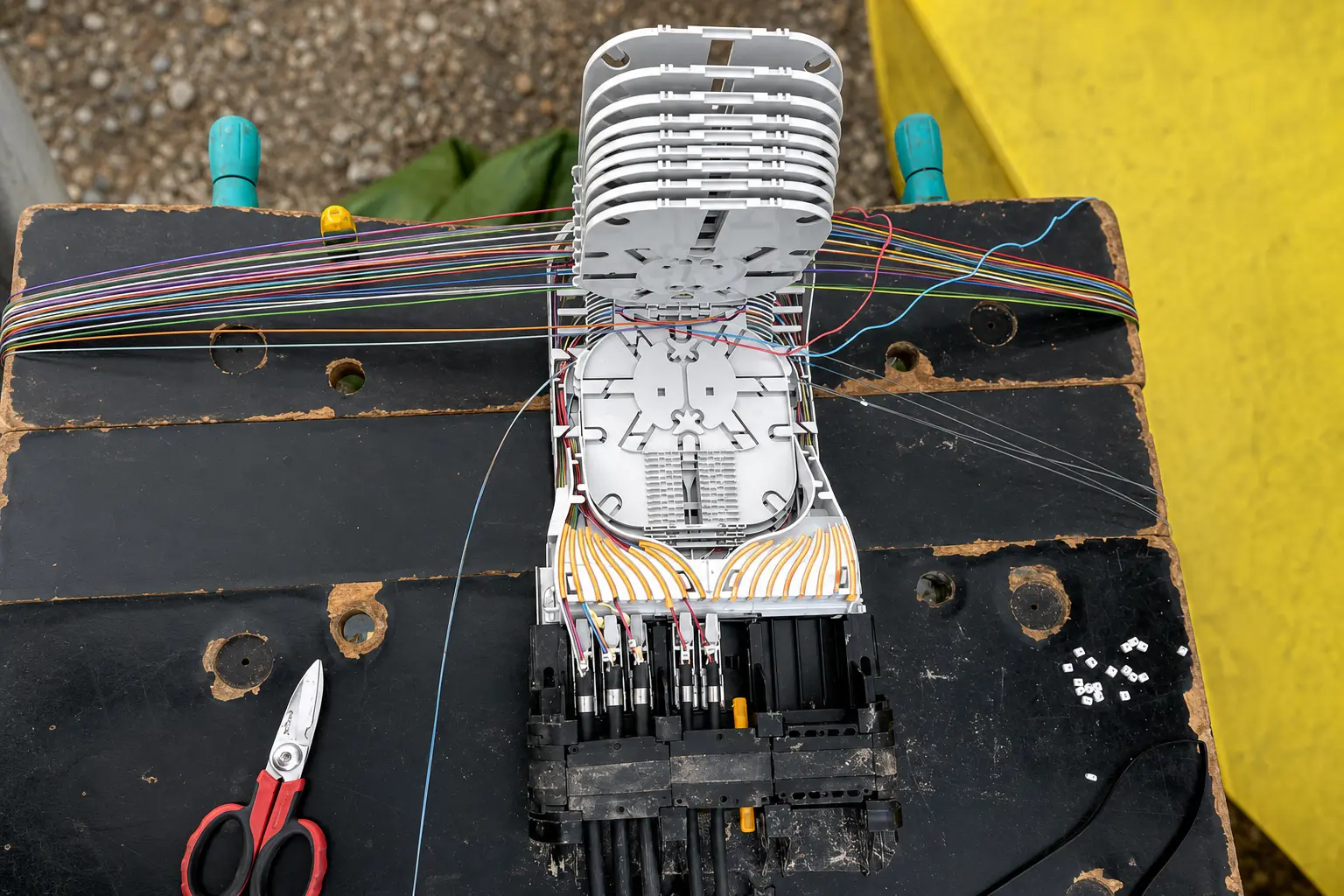 Installation de fibre optique