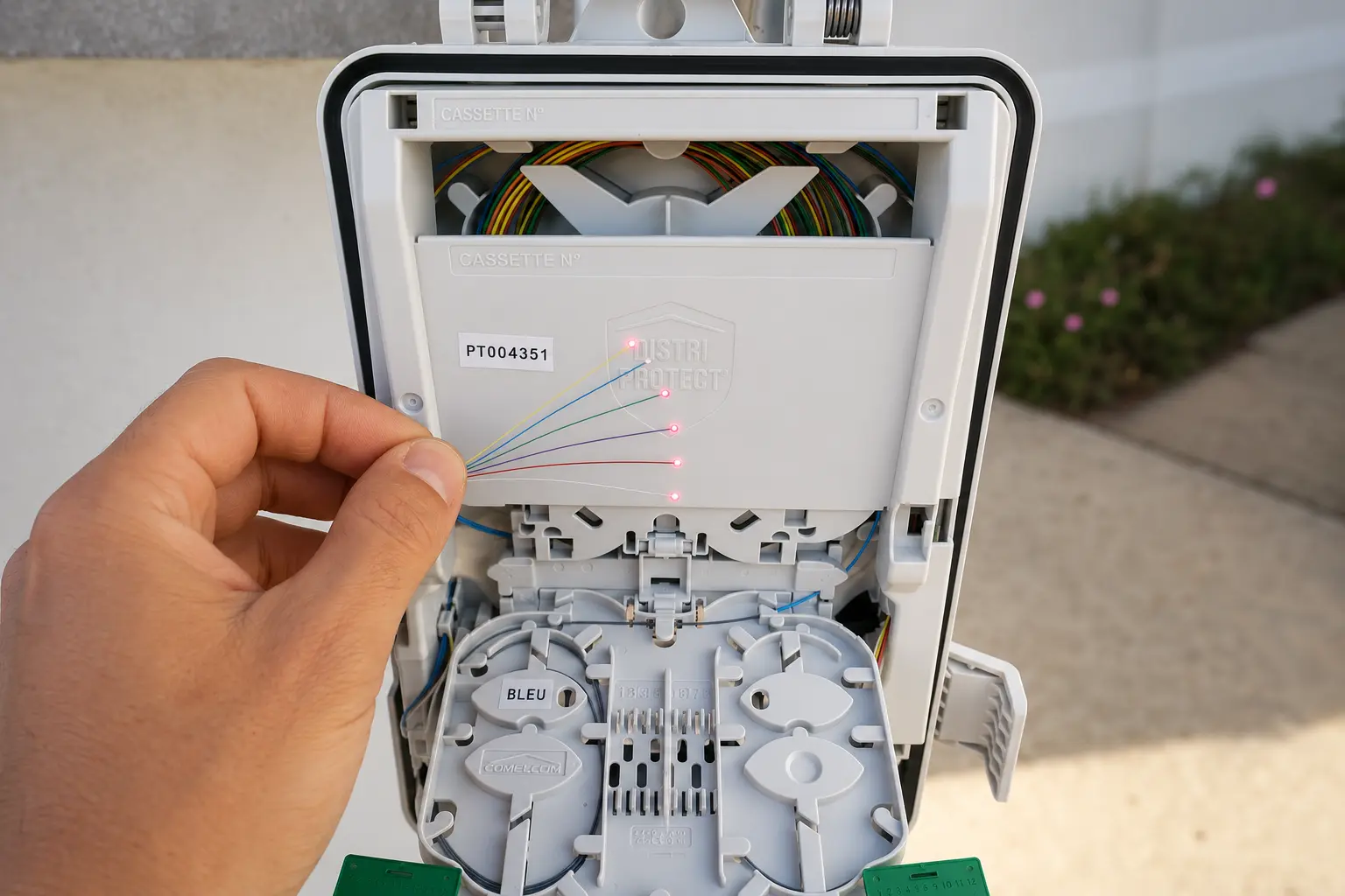 Travaux de raccordement fibre optique