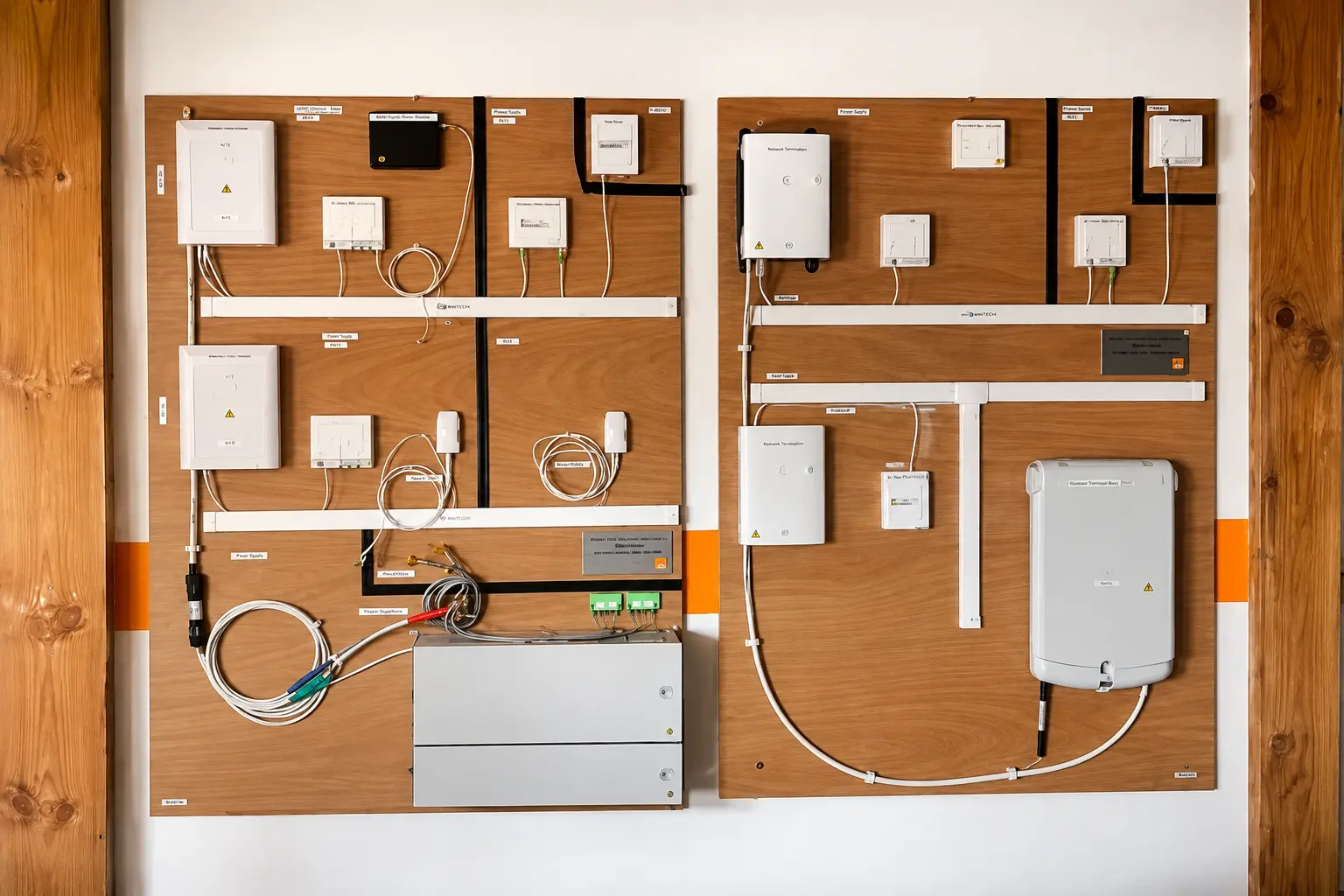 Technicien fibre optique sur chantier