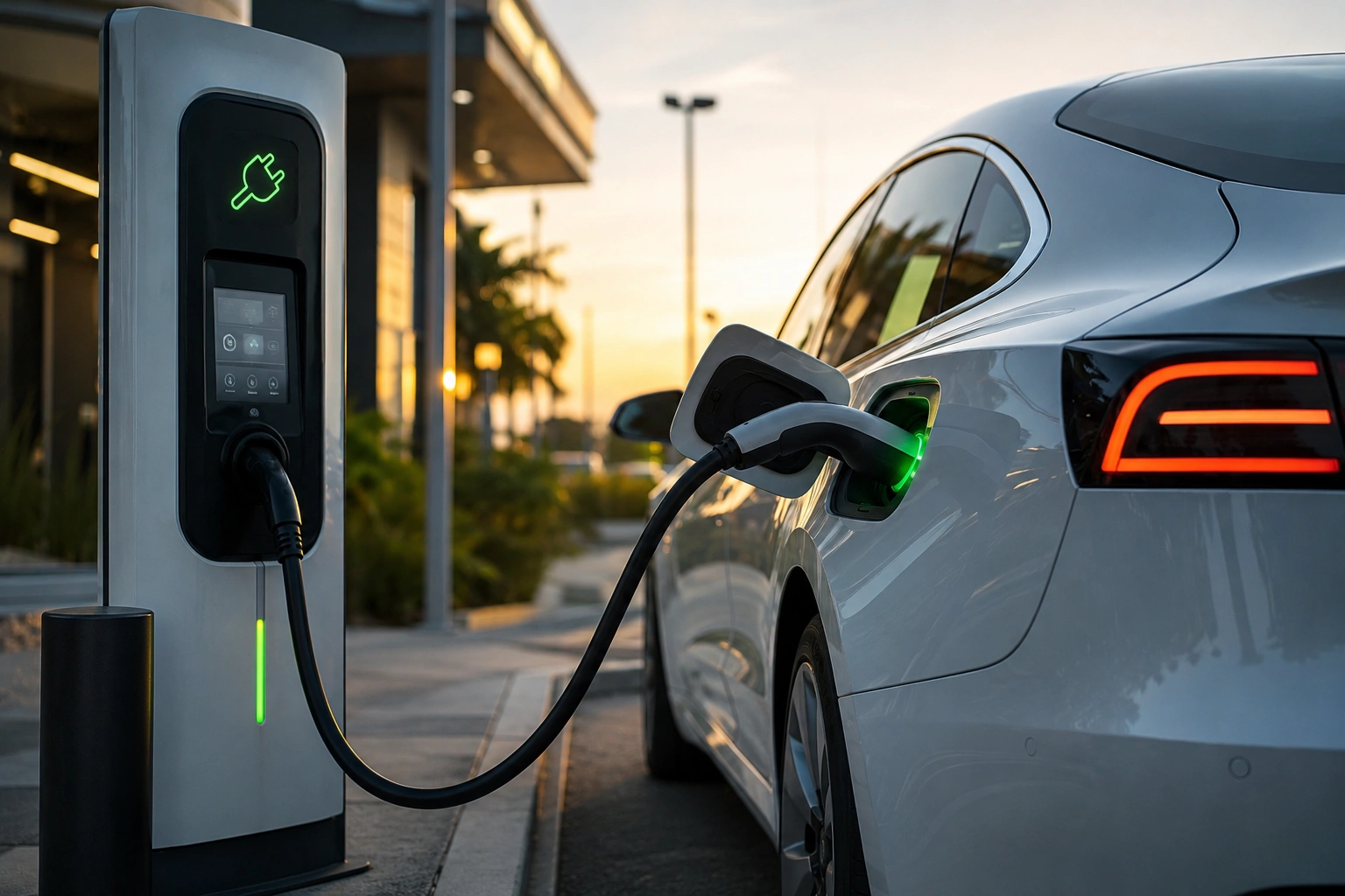 Borne de recharge pour véhicule électrique